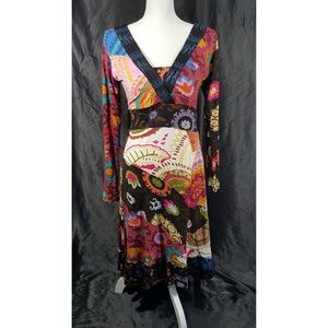 Fashion Fuse Multi-color Empire Waist SZ S Dress